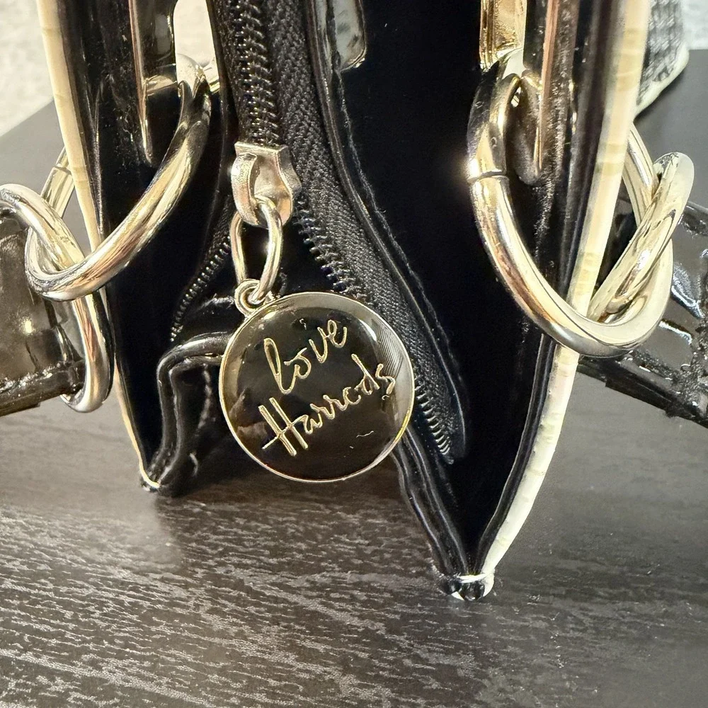 Harrods London PVC Tote Bag Knightsbridge Storefront Silhouette Shopping Purse